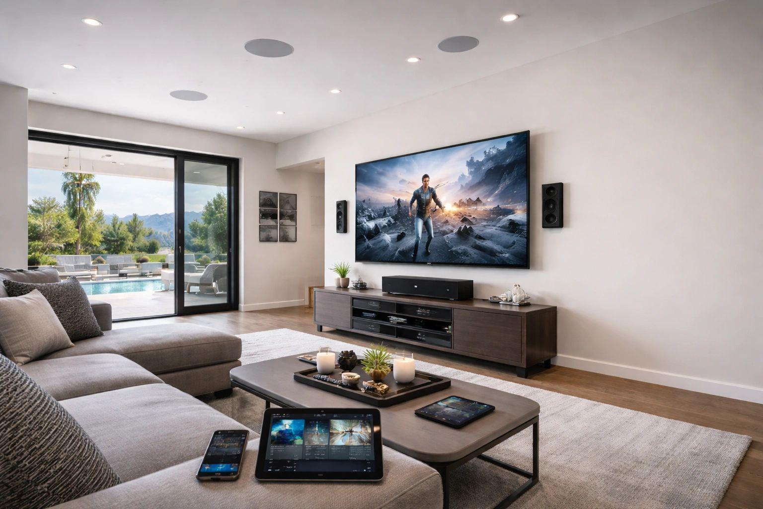 Smart home control via tablet